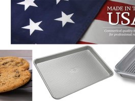 Pan Warp Resistant Nonstick Baking Pan, Made in the USA from Aluminized Steel