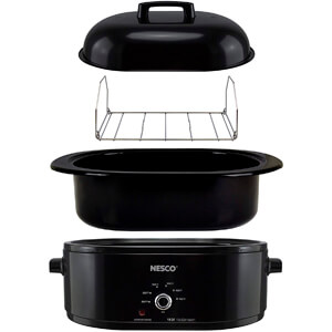 NESCO MWR18-13, Roaster Oven, 18 Quarts, Black