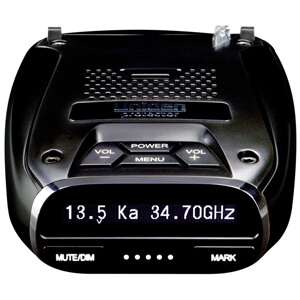 Super Long Range Wide Band Laser/Radar Detector, Built-in GPS w/Mute Memory