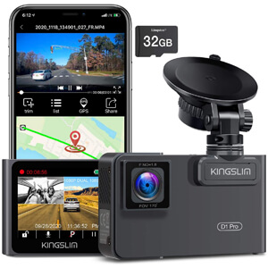2K/1080P Front and Inside Cabin Car Camera Driving Recorder