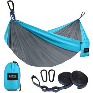 Double & Single Portable Hammocks with 2 Tree Straps