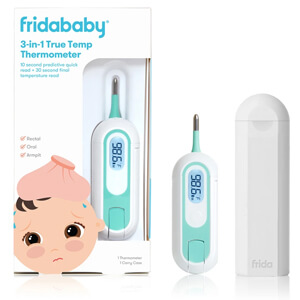 True Temp Digital Thermometer for Fevers, Babies & Kids (Rectal, Underarm + Oral)