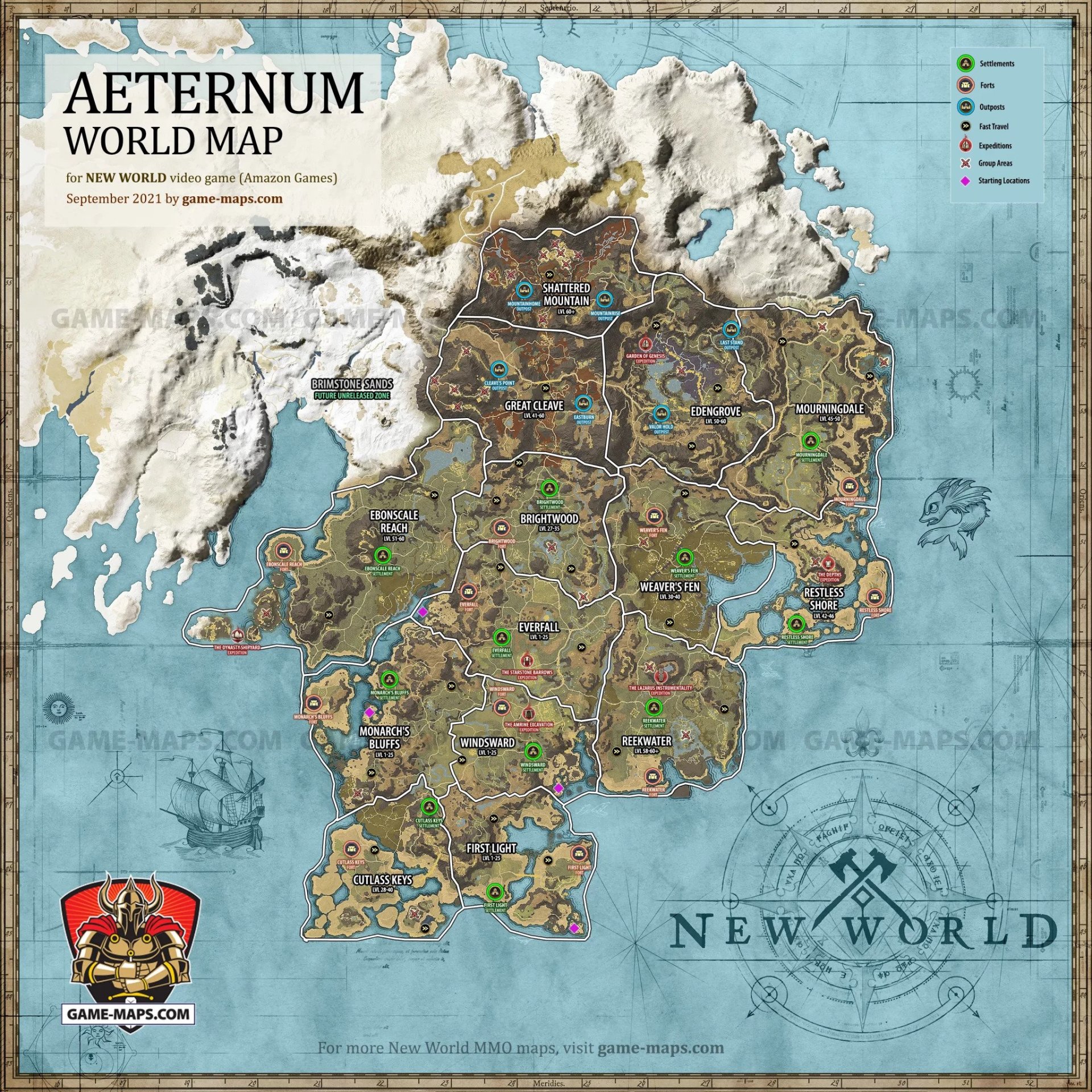 New World Map Two Interactive Guides For Gamers
