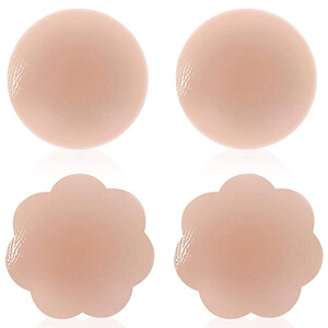 2 Pairs Adhesive Silicone Nipple Cover For Dress