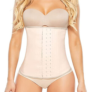 Colombian Waist Cincher - 3 Hook Latex Body Shaper